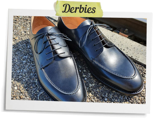 Chaussures derby ou derbies en cuir